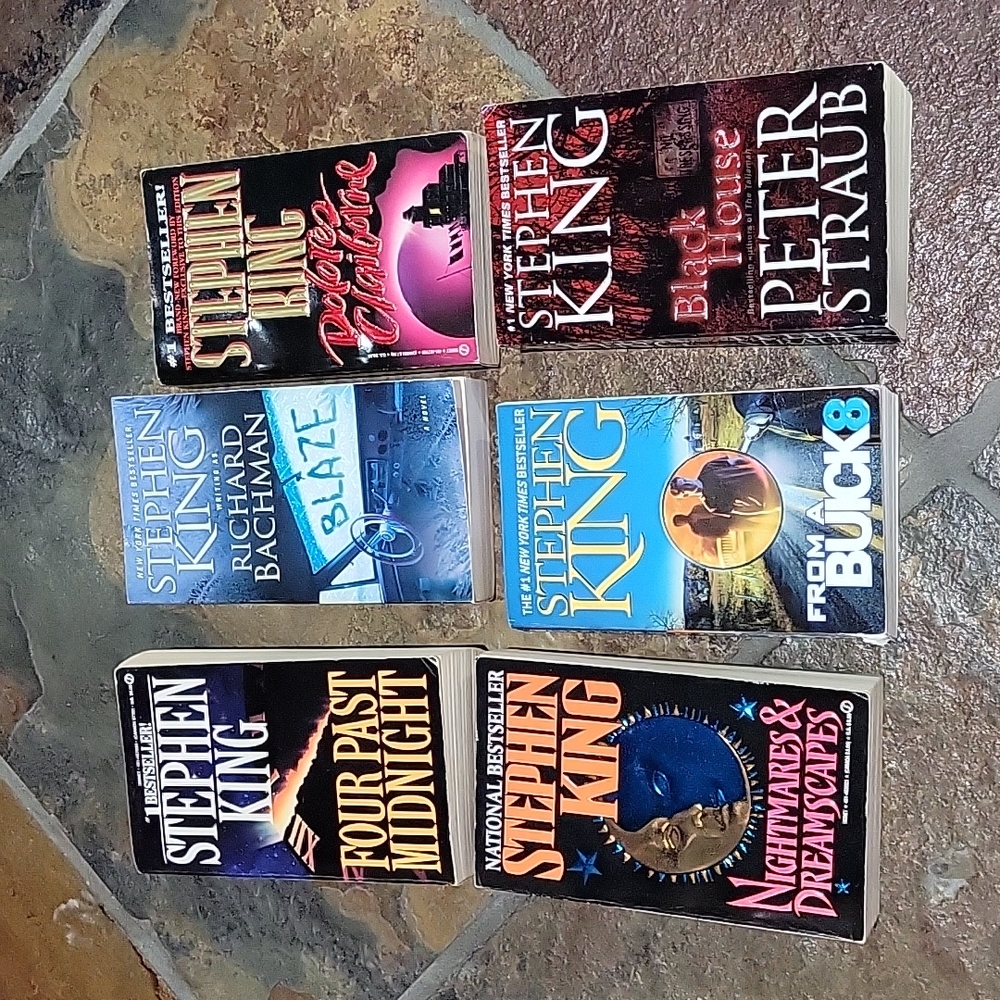 Stephen King Paperback lot Blaze, Four Past Midnight, Nightmares & Dreamscapes